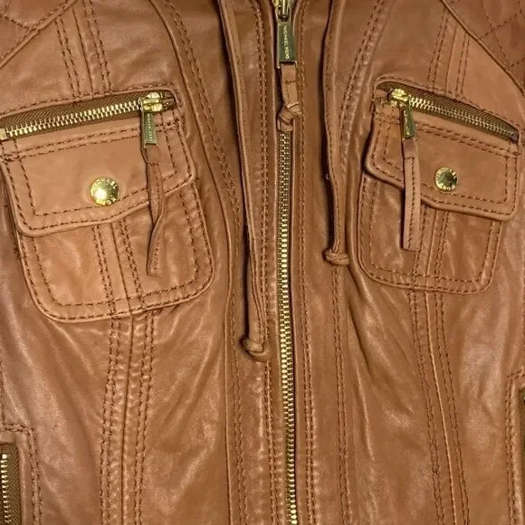 michael Kors Leather Jacket - Picture 5 of 14